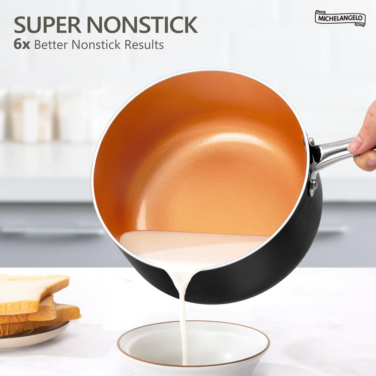 Nonstick 2 Quart Sauce Pan with Lid