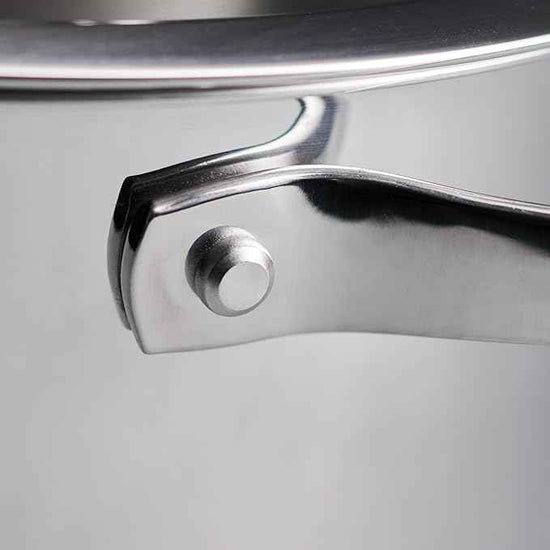 Tramontina Tempo Tri-Ply Base Stainless Steel 5-Quart Dutch Oven Pot with Glass Lid, Induction-Ready, Oven-Safe, Dishwasher-Safe