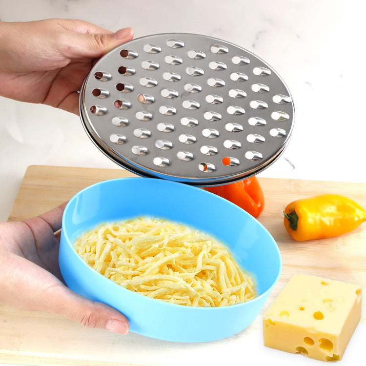 Cheese Grater Citrus Lemon Zester with Food Storage Container & Lid