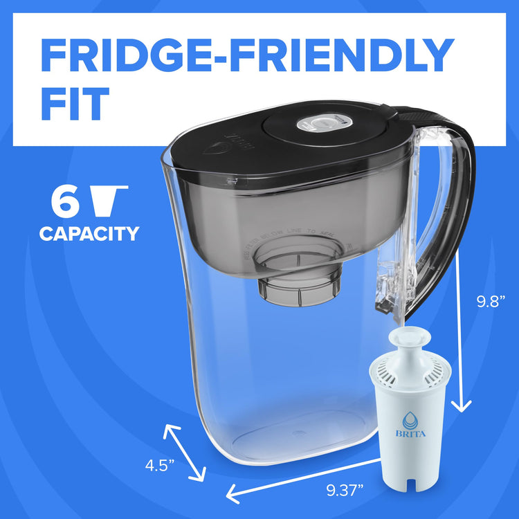 Small 6 Cup Water Filter Pitcher