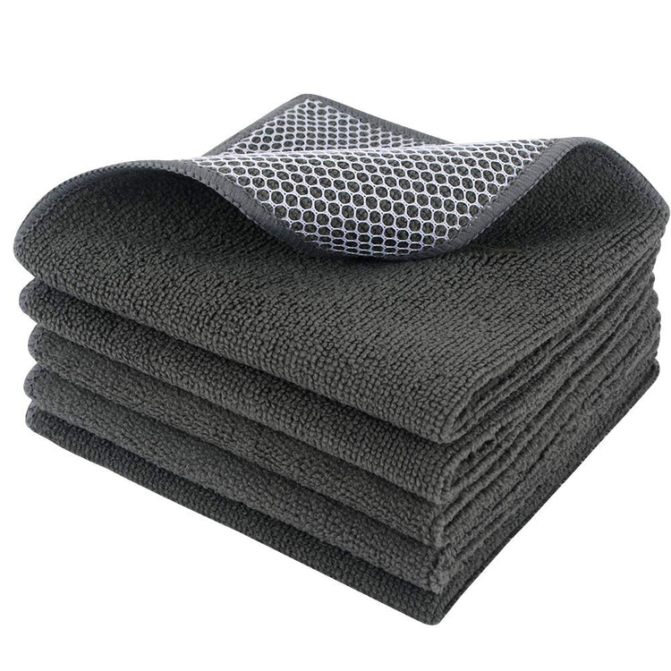 Dish Cloth for Washing Dishes Kitchen Washcloth Cleaning Cloth (5 Count)