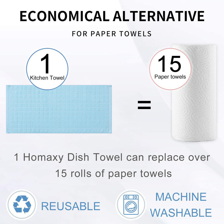 100% Cotton Terry Kitchen Towels (8 Count)