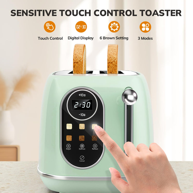 Smart Touch Screen Toaster 2 Slice