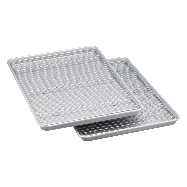 Ceramic Nonstick Baking Sheets & Cooling Rack Set (2 Count)