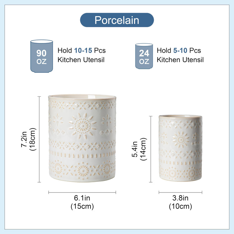 Ceramic Utensil Holder Set of 2 (2 Count)