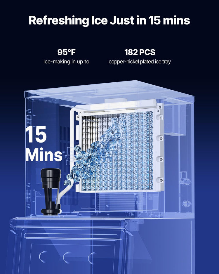 VEVOR Commercial Ice Maker Machine-Head 450 lbs/Day, 22 Inch Stainless Steel Industrial Ice Machine, Self-Cleaning and Scheduled Ice Making, Modular Ice Cube Machine for Restaurant Hotel - Head Only