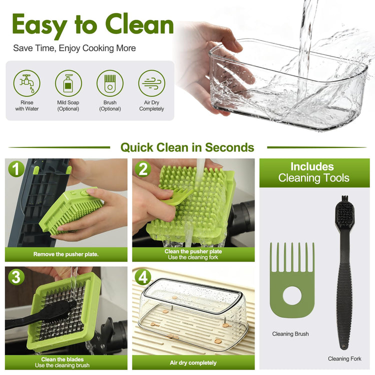 Vegetable Chopper with Container (8 Count)