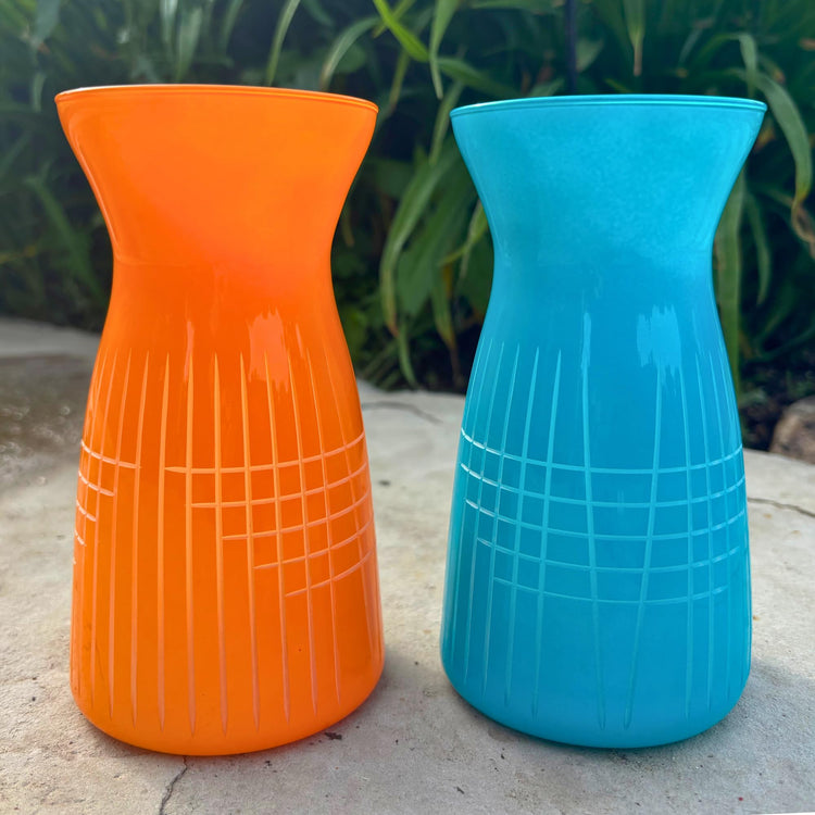 Matchstick Colored Glass Vases (2 Count)