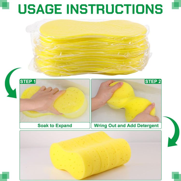 24 Pack Car Wash Sponges Large Sponges Bulk Big All (24 Count)