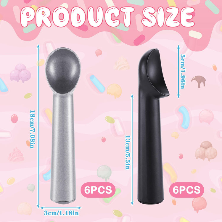 12 Pcs Ice Cream Scoops Bulk (12 Count)