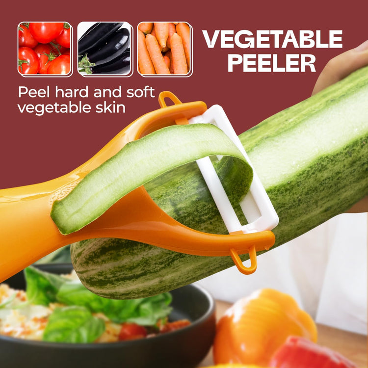 6PCS Vegetable Peeler Set with Sharp Blade
