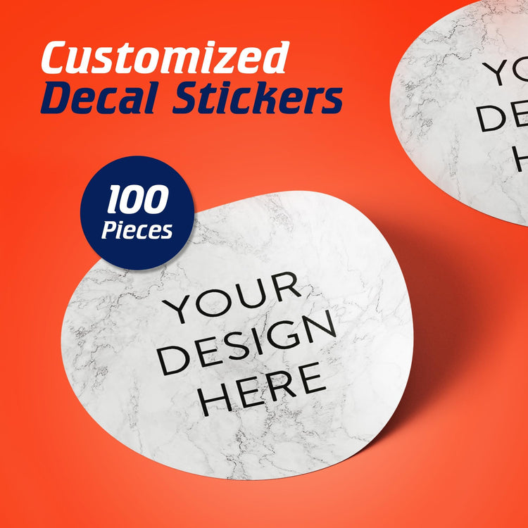 100 Custom Vinyl Stickers (100 Count)