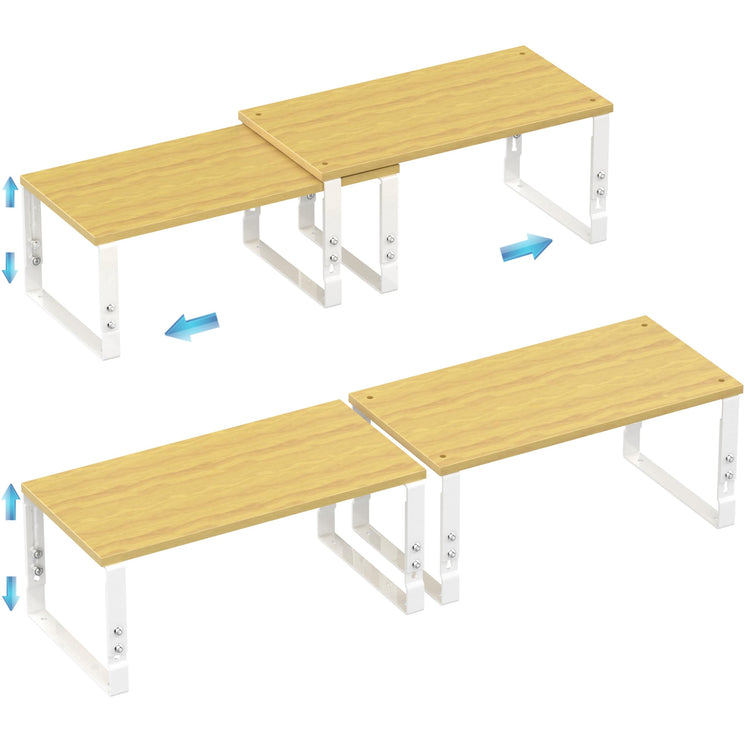 Expandable Kitchen Cabinet Organizer Shelves (2 Count)