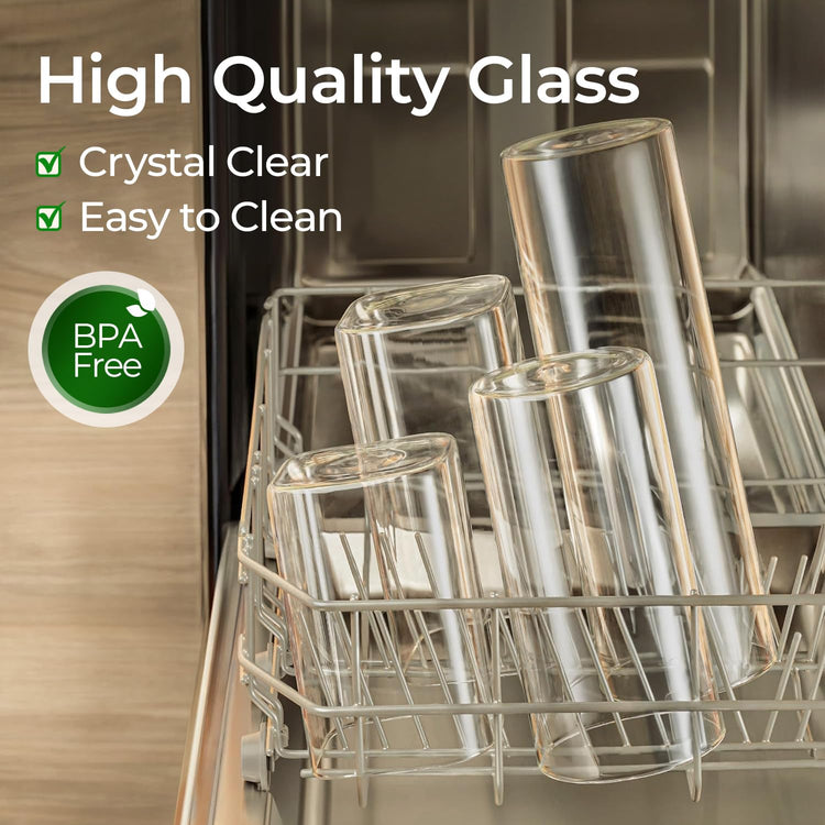 Glass Storage Containers wtih Lids 1.4 Qt (3 Count)