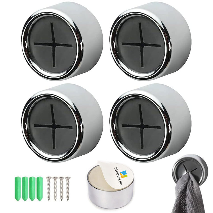 iBetterLife Adhesive Towel Holder for Kitchen (4 Count)