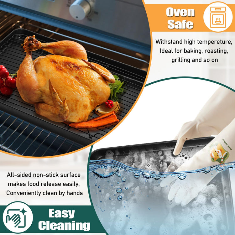 Nonstick Baking Oven Pan with Rack for Cookie
