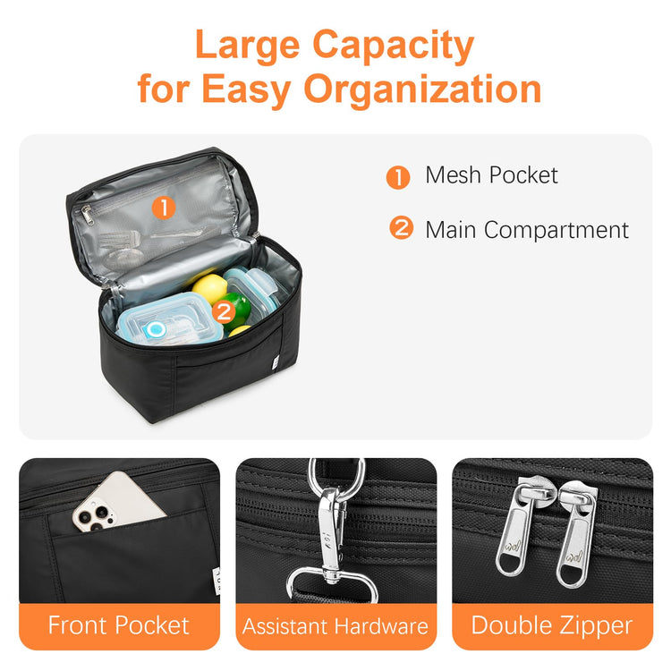 NOL Small Insulated Lunch Bag for Women