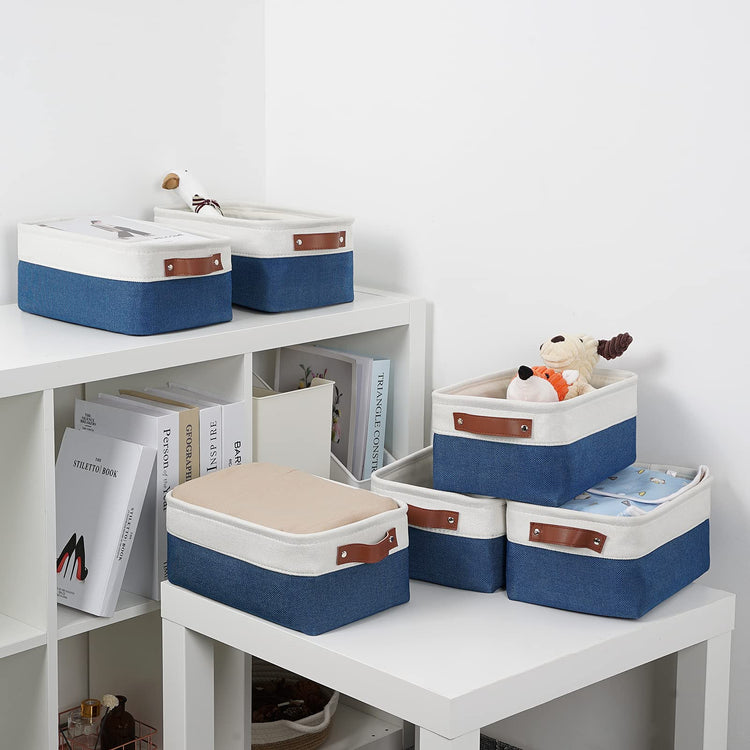 Set of 6 Small Baskets for Organizing (6 Count)