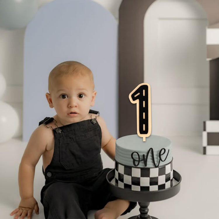 Race Car 1st Birthday Cake Topper