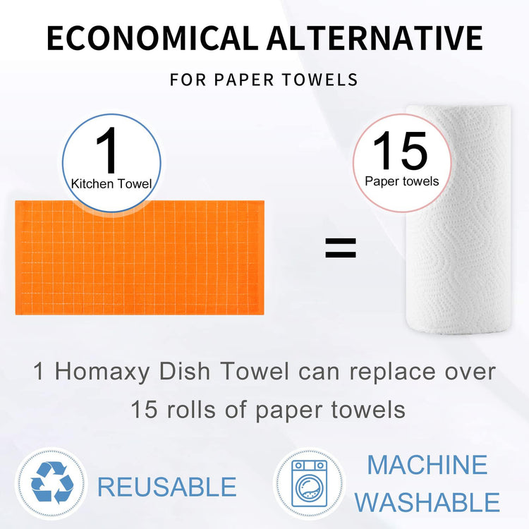 100% Cotton Terry Kitchen Towels (6 Count)