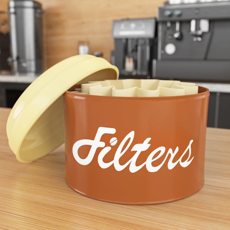 Brown Basket Coffee Filter Holder with Lid