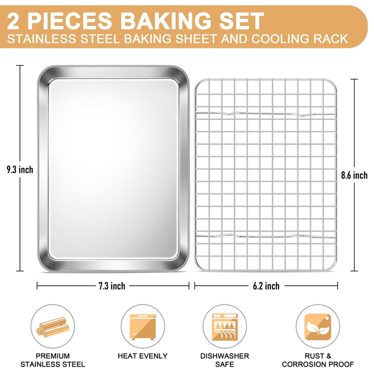 Baking Sheet with Wire Rack Set (2 Count)