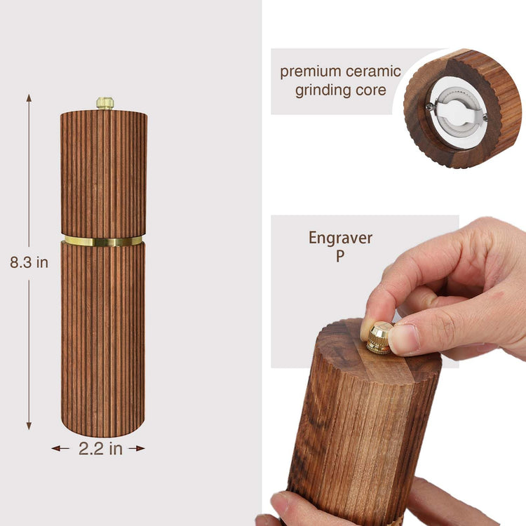 Wooden Pepper Grinder Pepper Mill