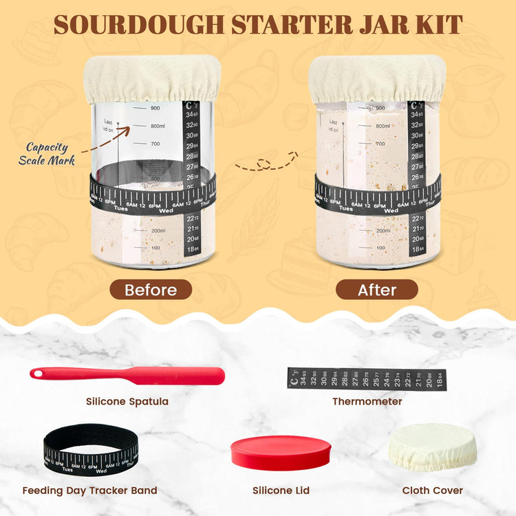 33 Pcs Sourdough Starter Kit (33 Count)
