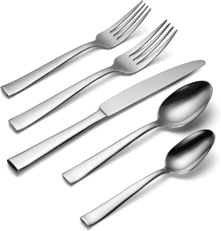 Oneida H147020A Monolith 20 Piece Everyday Flatware, 18/0 Stainless Steel, Silverware Set (Service for 4)