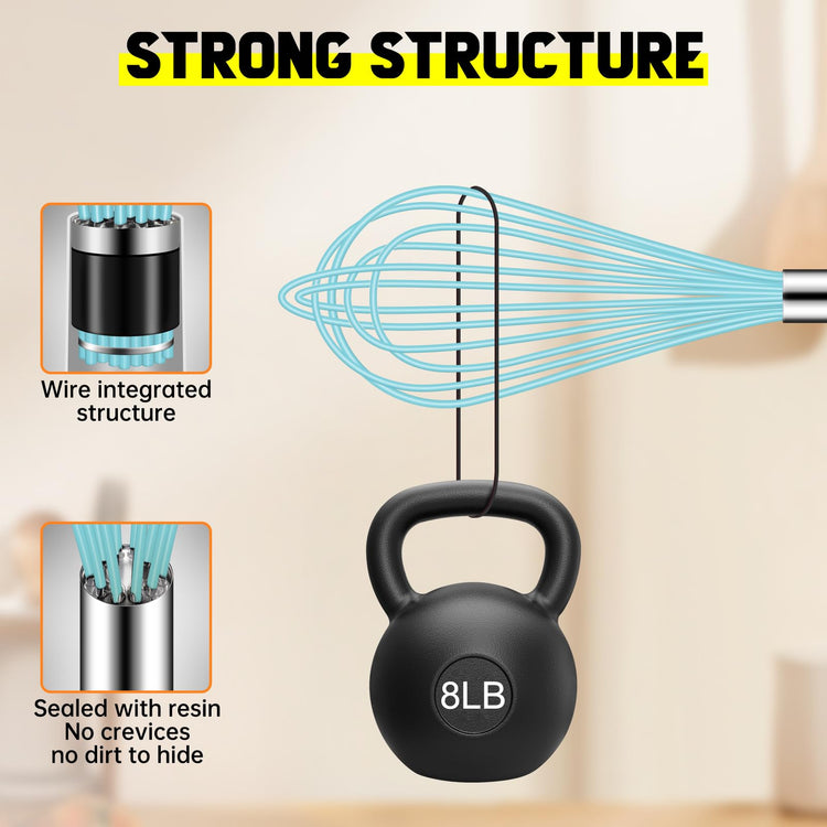 4 Pieces Silicone Whisks Set