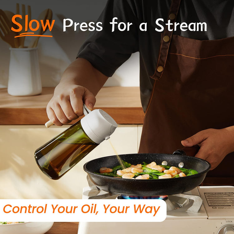16oz Olive Oil Dispenser for Kitchen (2 Count)