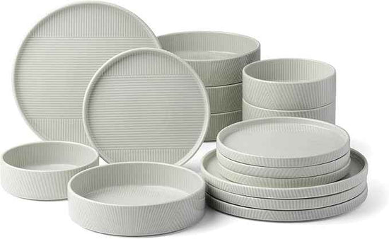 Lenox 897949 Modulus 16-Piece Dinnerware Set, Vapor