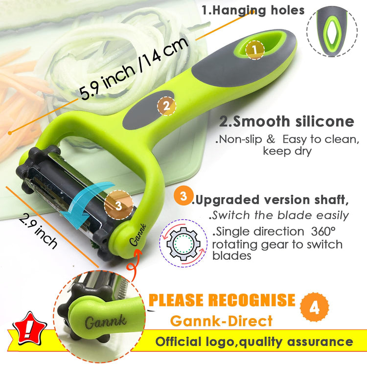 Potato Apple Vegetable Peelers for Kitchen (2 Count)