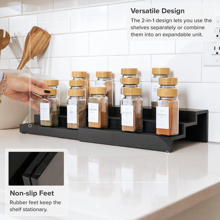 3 Tier Expandable Spice Rack Organizer