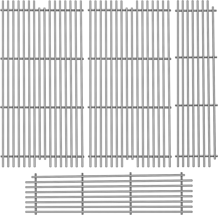 2 Pack 54911 Cooking Grid with 2 Pack 54921 Grill Grates Replacement for Viking VGBQ 30 Inch T Series VGBG 41 Inch T Series VGBQ 53 Inch T Series