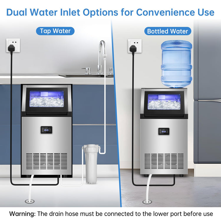 200 lbs High Output Ice Maker Undercounter Built
