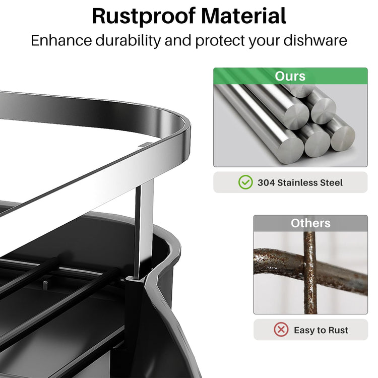 Expandable Dish Drying Rack for Kitchen Counter
