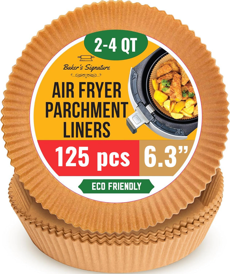 Small Round Air Fryer Liners 6.3" (125 Count)