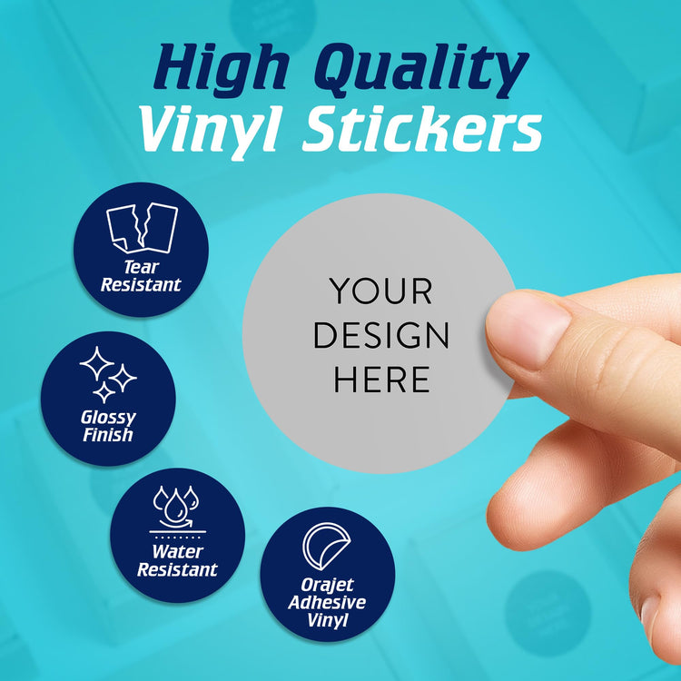 Custom Vinyl Stickers (100 Count)