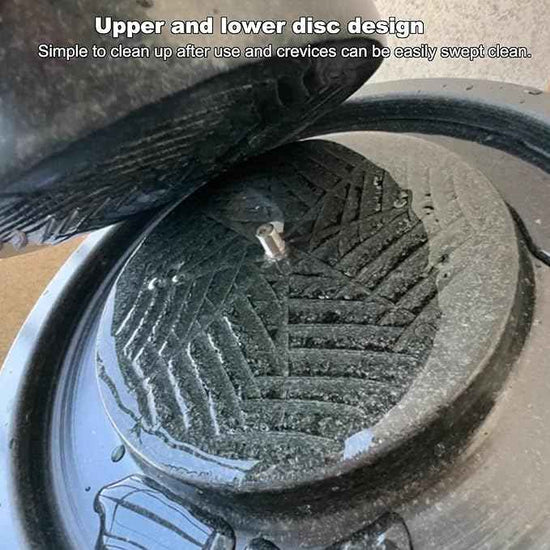 Handmade Stone Mill Grinder 22cm/8.7in with Wooden Base - Easy to Clean, Perfect for Grinding Wheat, Rice, Almonds - tial Classic Kitchen Tool