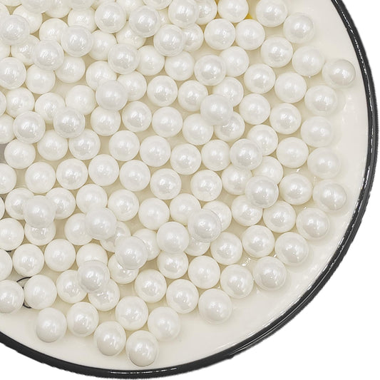 Edible White Pearl Sugar Sprinkles 4.23 oz (4.23 Ounce)