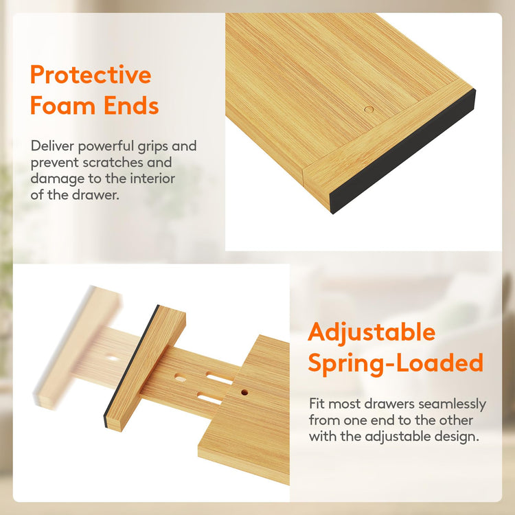 4" High Dresser Drawer Dividers (5 Count)