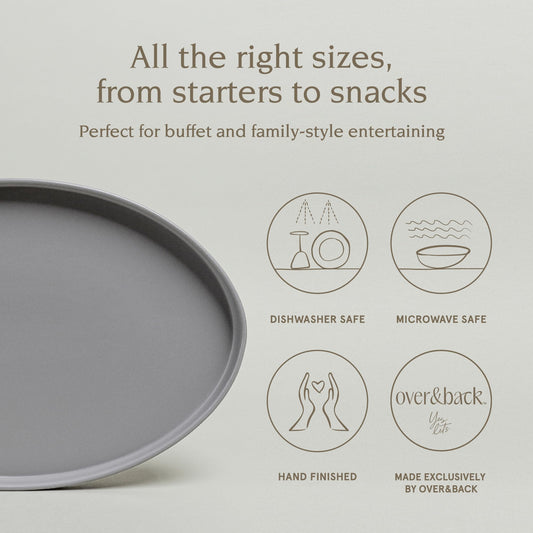 Over&Back Stackable Stoneware Serving Platter