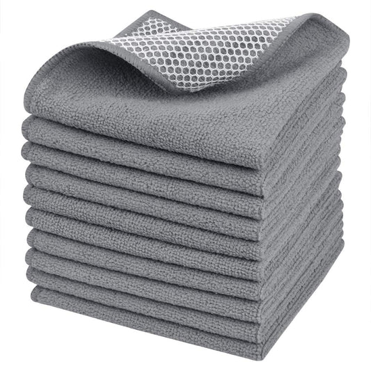 Dish Cloth for Washing Dishes Kitchen Washcloth Cleaning Cloth (10 Count)