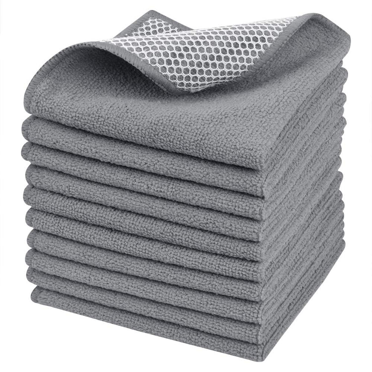 Dish Cloth for Washing Dishes Kitchen Washcloth Cleaning Cloth (10 Count)