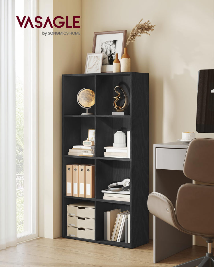 Bookcase Cube Shelf with 8 Compartments