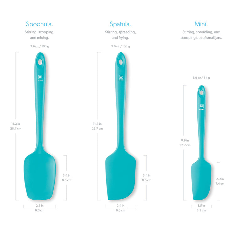 DI ORO Silicone Spatula Set (3 Count)