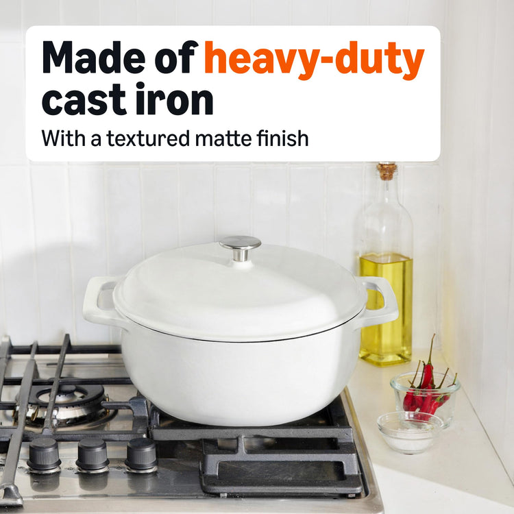 Enameled Cast Iron Dutch Oven Pot with Lid