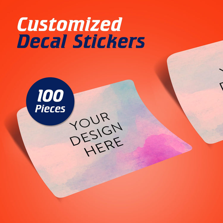 Custom Vinyl Stickers Your Image (100 Count)