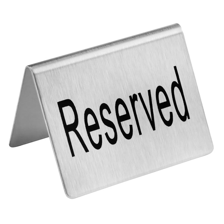 Stainless Steel Table Tent Sign (2 Count)